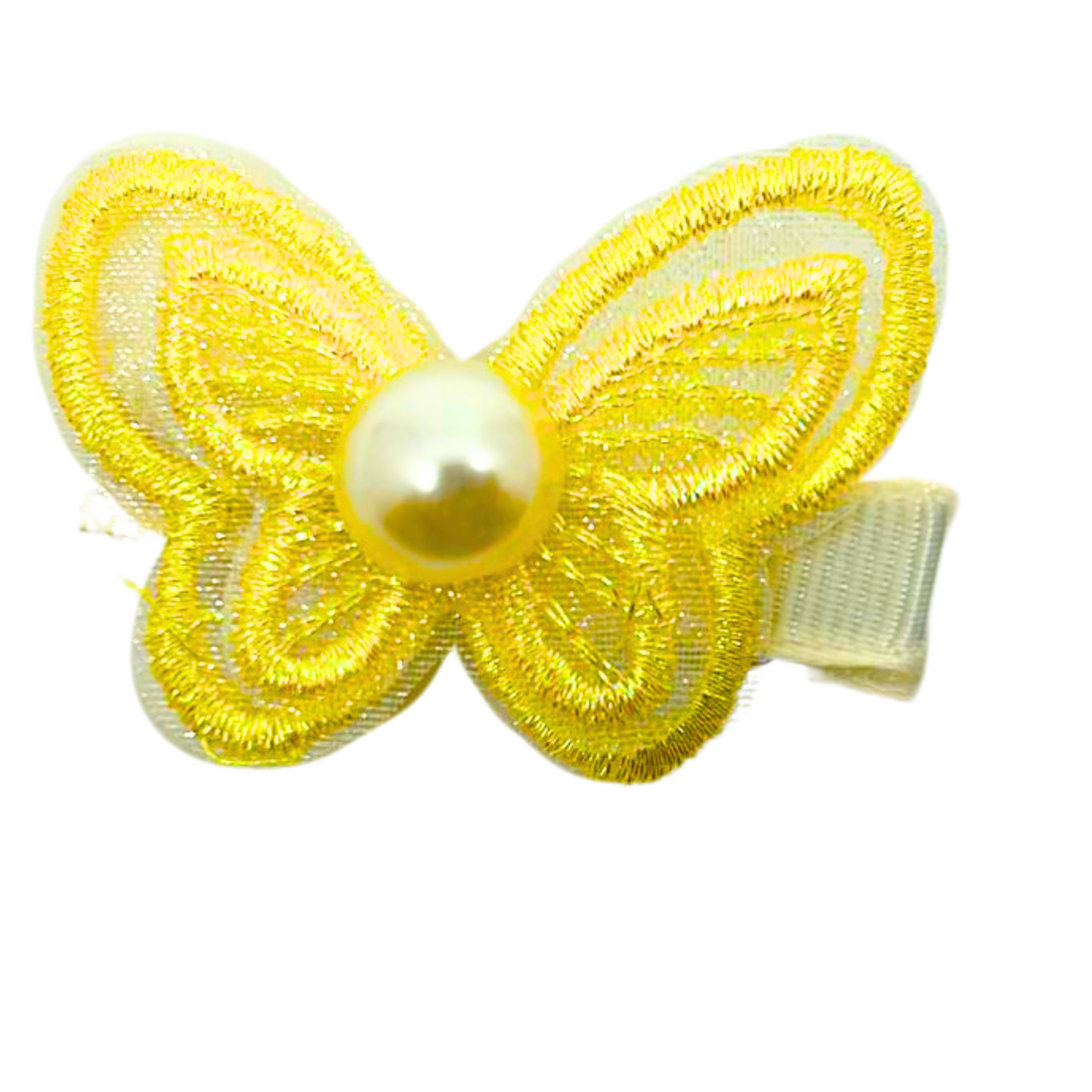 Stylish Fabric Butterfly Hair Clips: 1CT