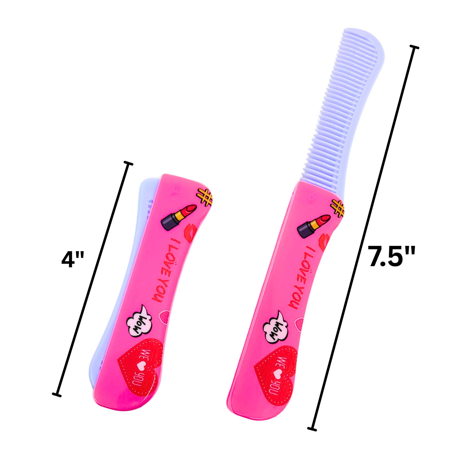 Folding Hair Comb – Compact and Convenient Grooming Tool for On the Go Use: 1CT