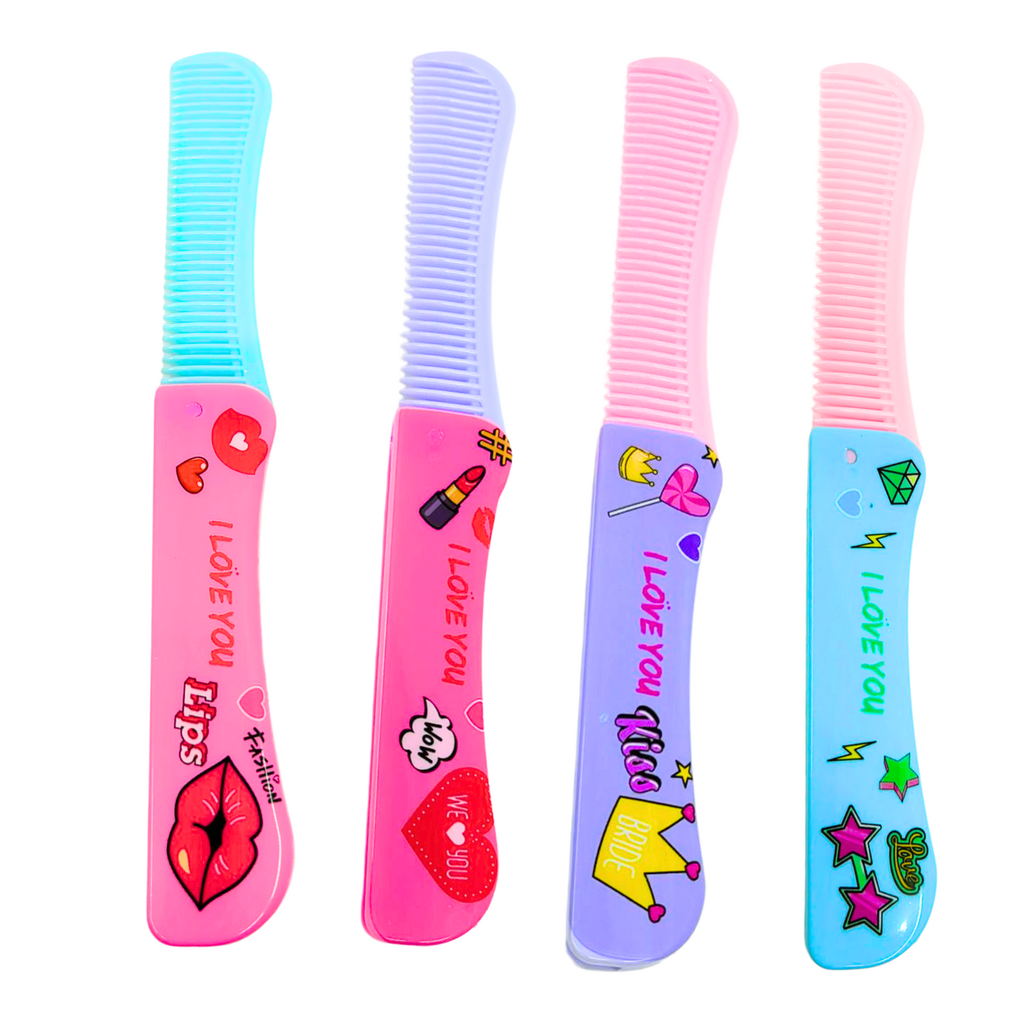 Folding Hair Comb – Compact and Convenient Grooming Tool for On the Go Use: 1CT