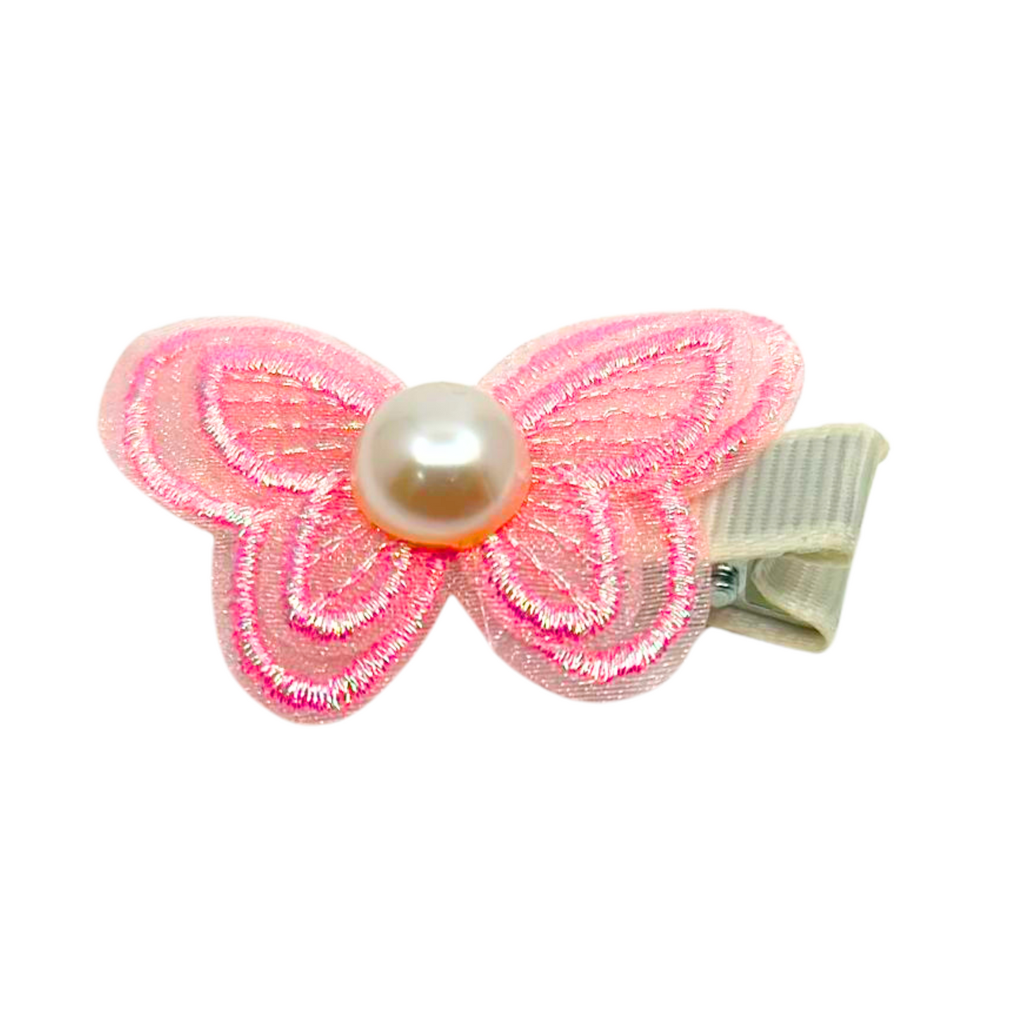 Stylish Fabric Butterfly Hair Clips: 1CT