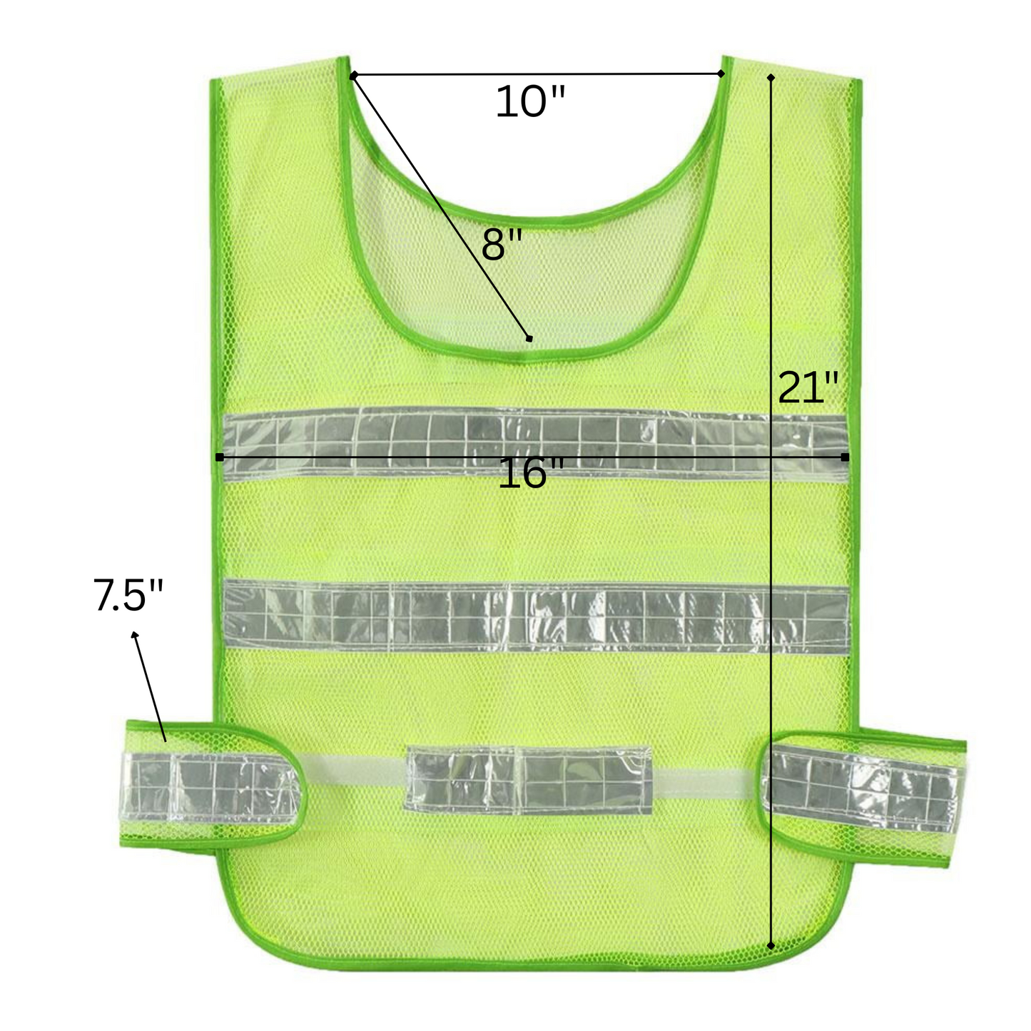 Reflective Safety Vest – 360° High Visibility Vest:1CT
