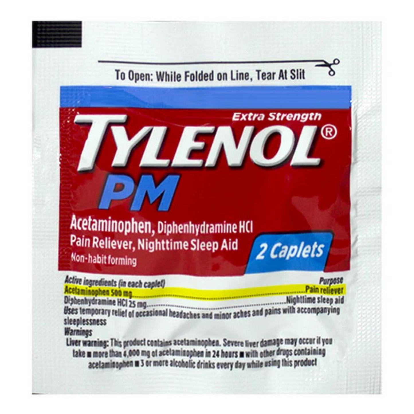 500mg Extra Strength Tylenol PM: 2CT