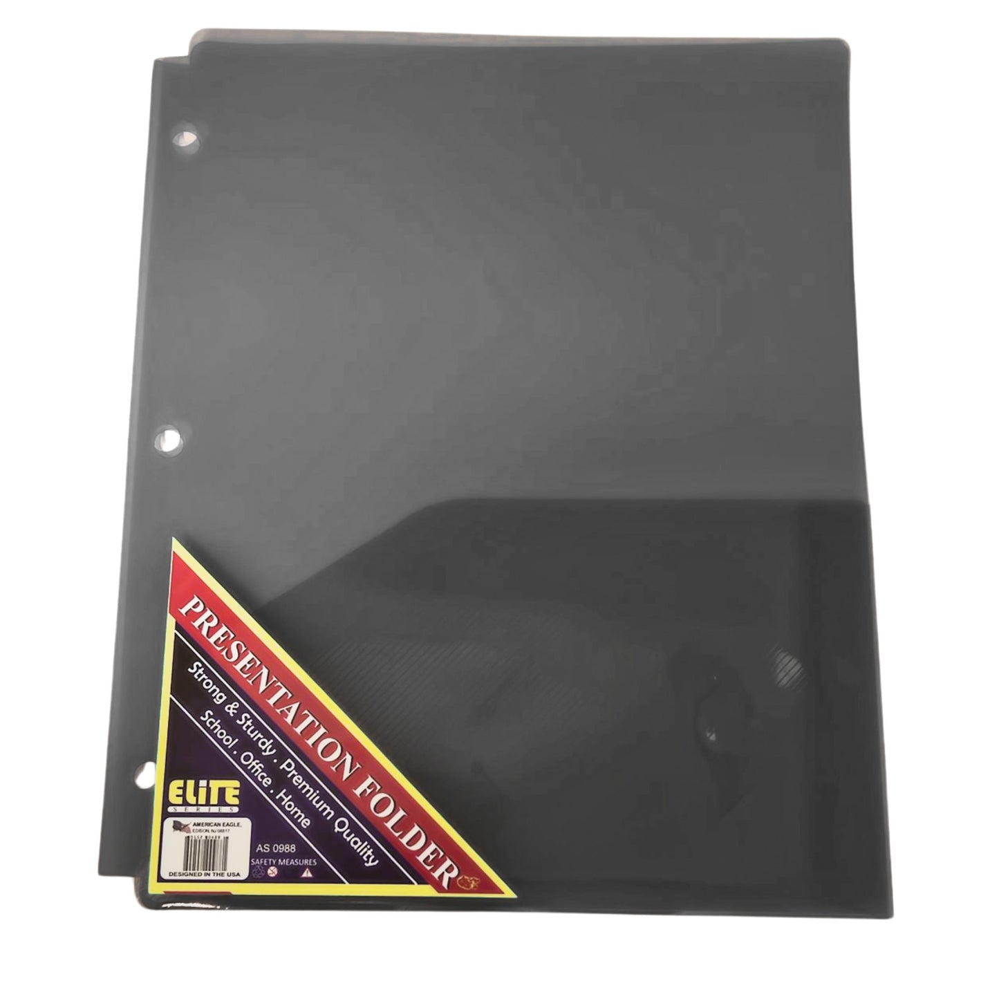 3 Holes Punch with 2 PocketBright Neon Colors Folders