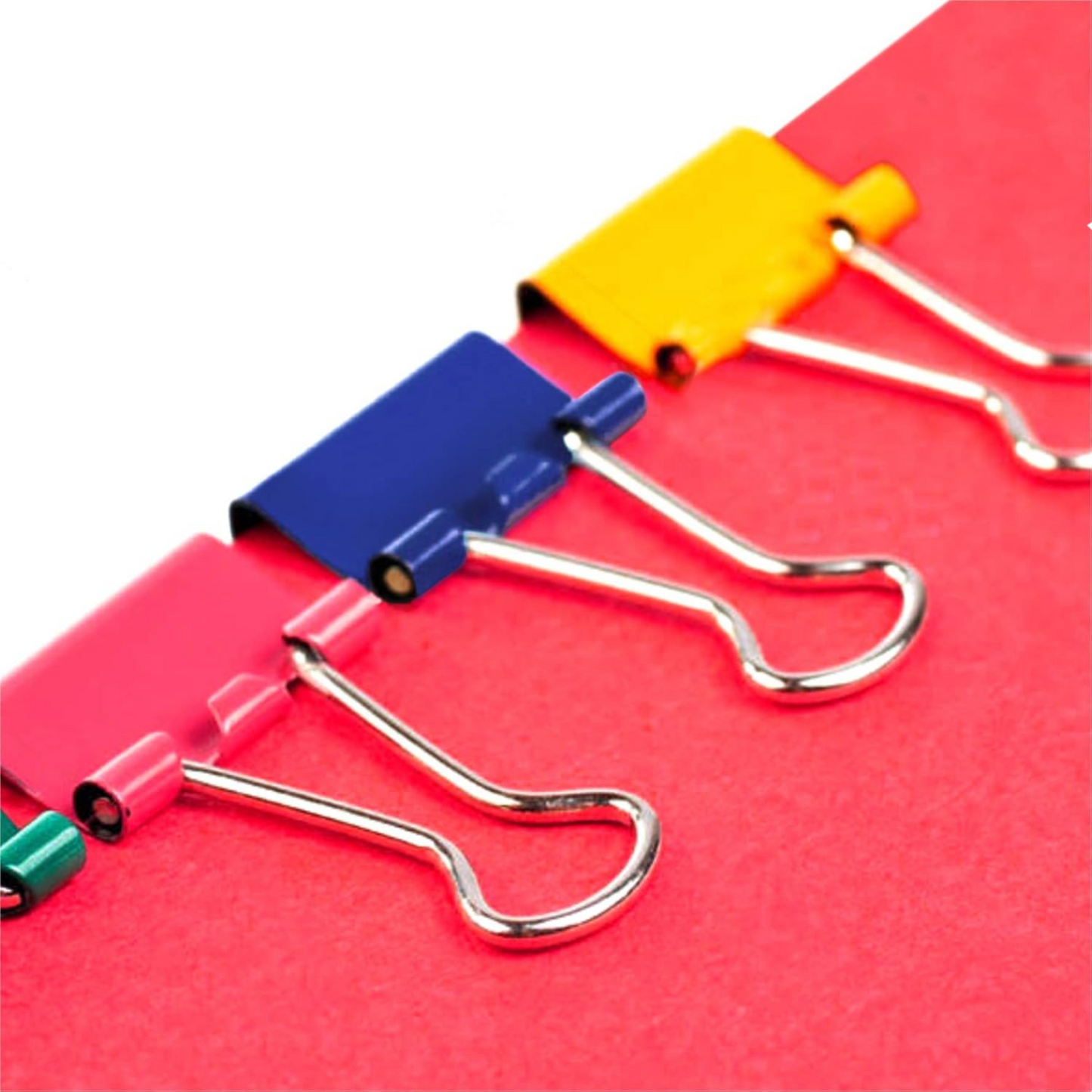 Medium 1" Colored Binder Clips :6CT