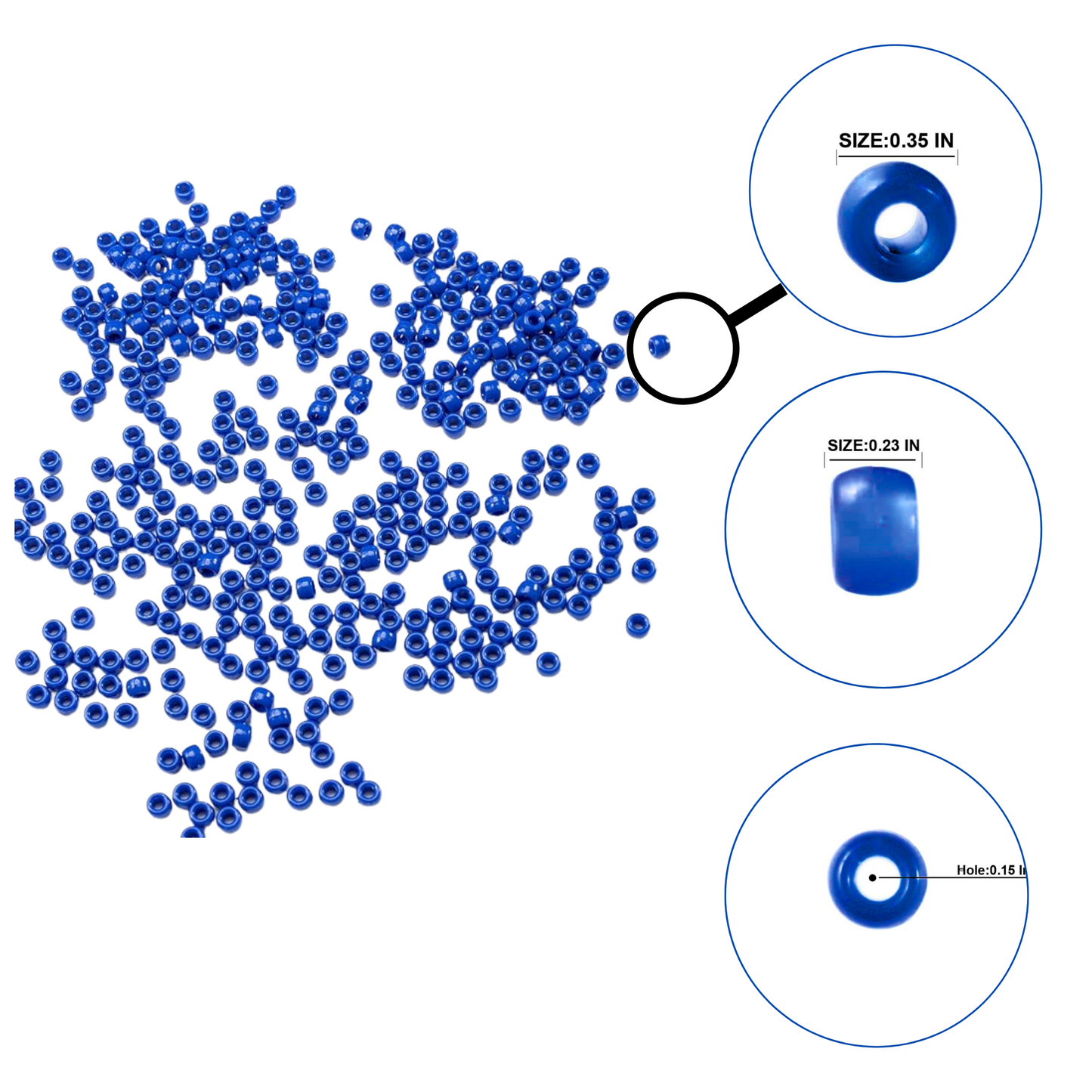 Deluxe Large Navy Blue Bead Kit: 50CT