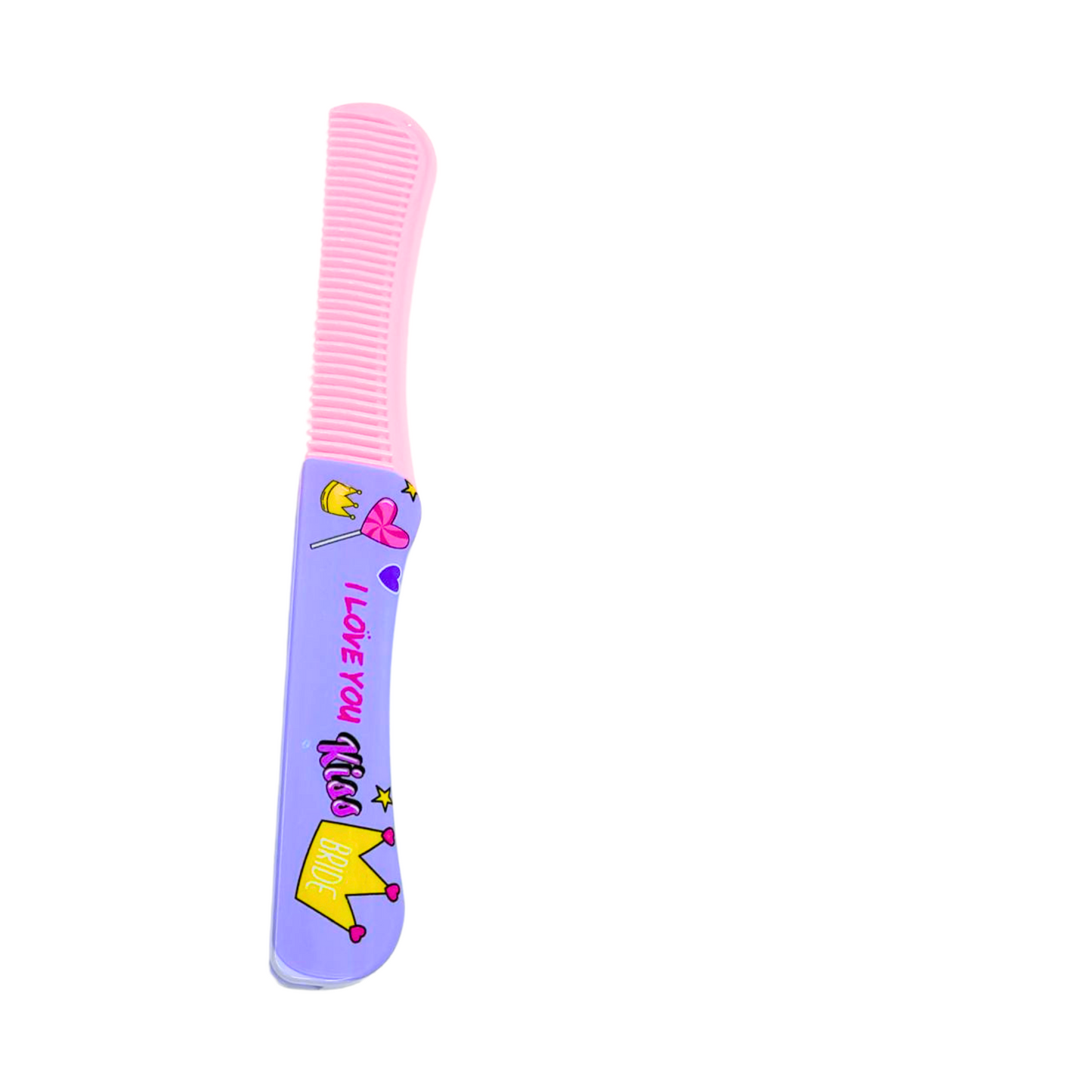 Folding Hair Comb – Compact and Convenient Grooming Tool for On the Go Use: 1CT