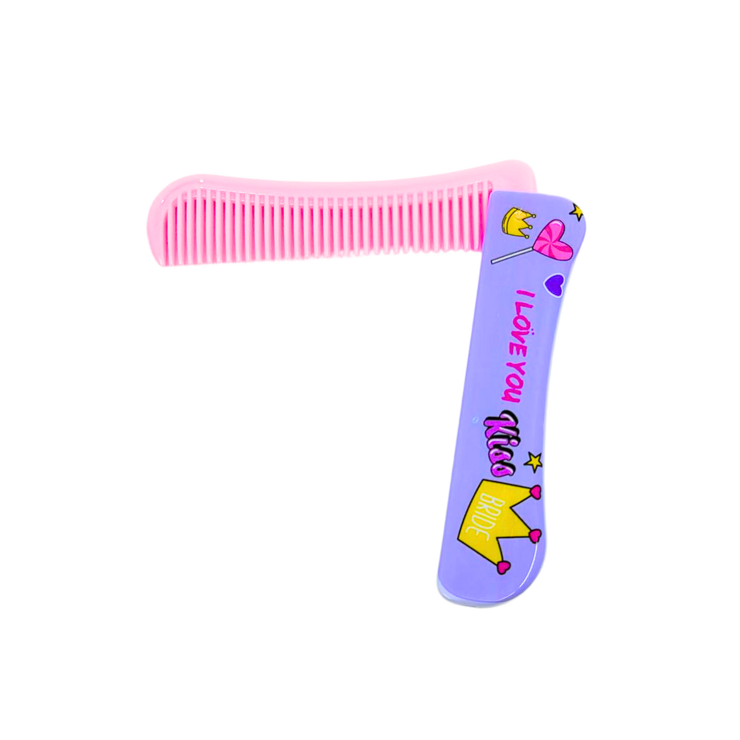 Folding Hair Comb – Compact and Convenient Grooming Tool for On the Go Use: 1CT