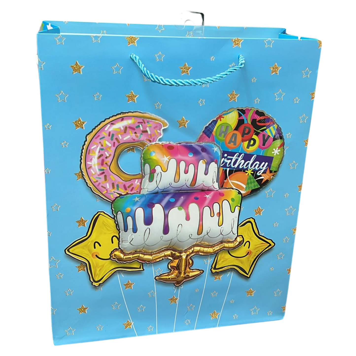 Bright Colorful Happy Birthday Gift Bag:1CT