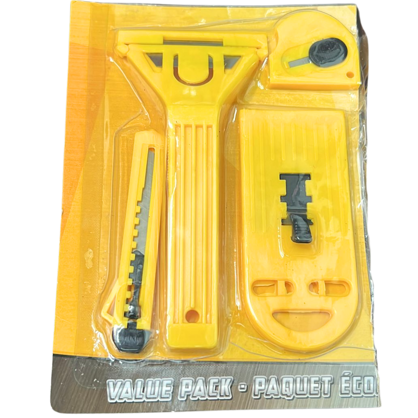 4-in-1 Utility Tool Set – Knife, Opener, Scraper & Window Cleaner:1Set