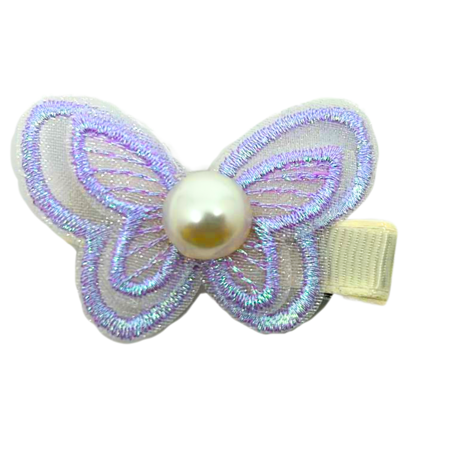 Stylish Fabric Butterfly Hair Clips: 1CT