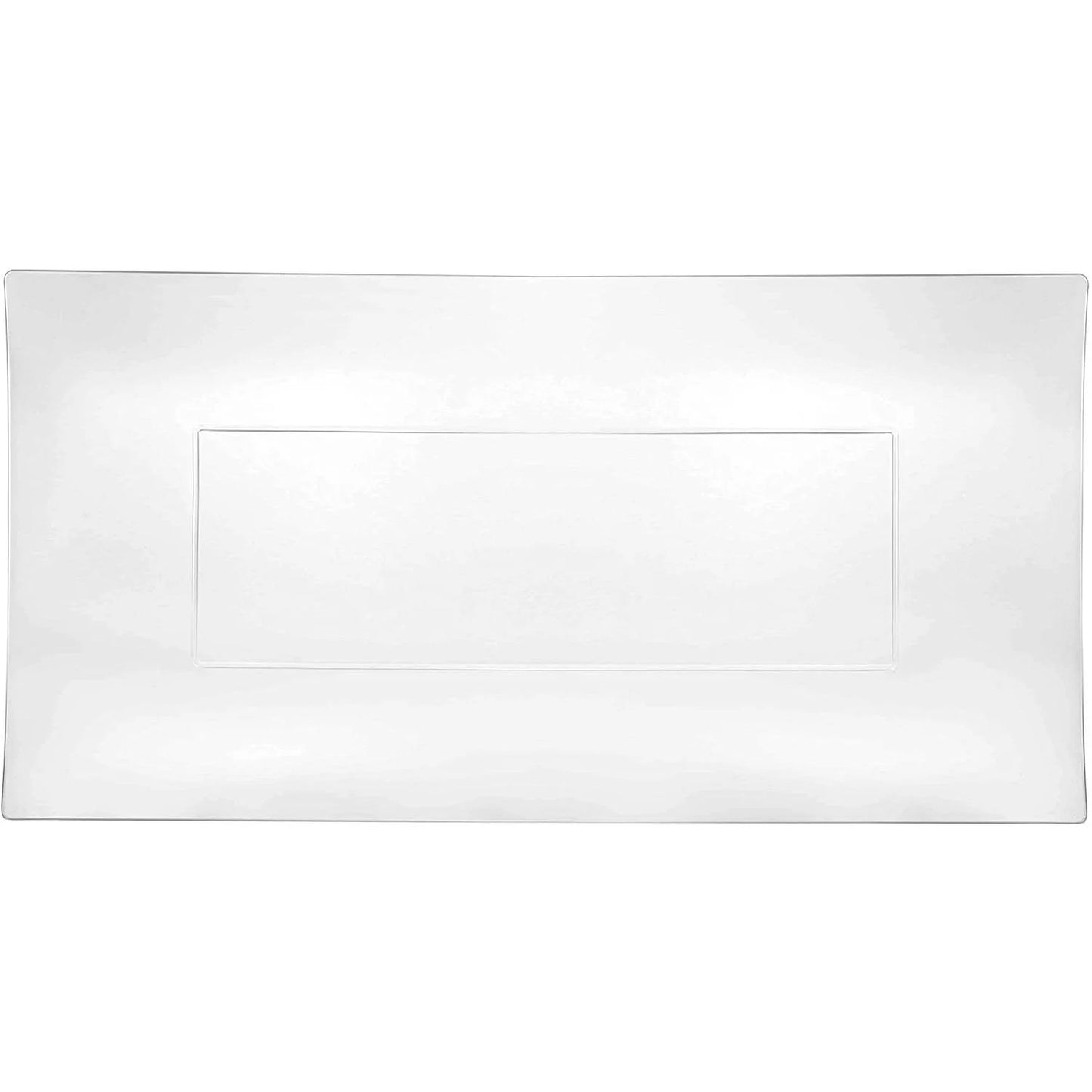 13''X 6.25'' White Condiment Tray Rectangular Plastic