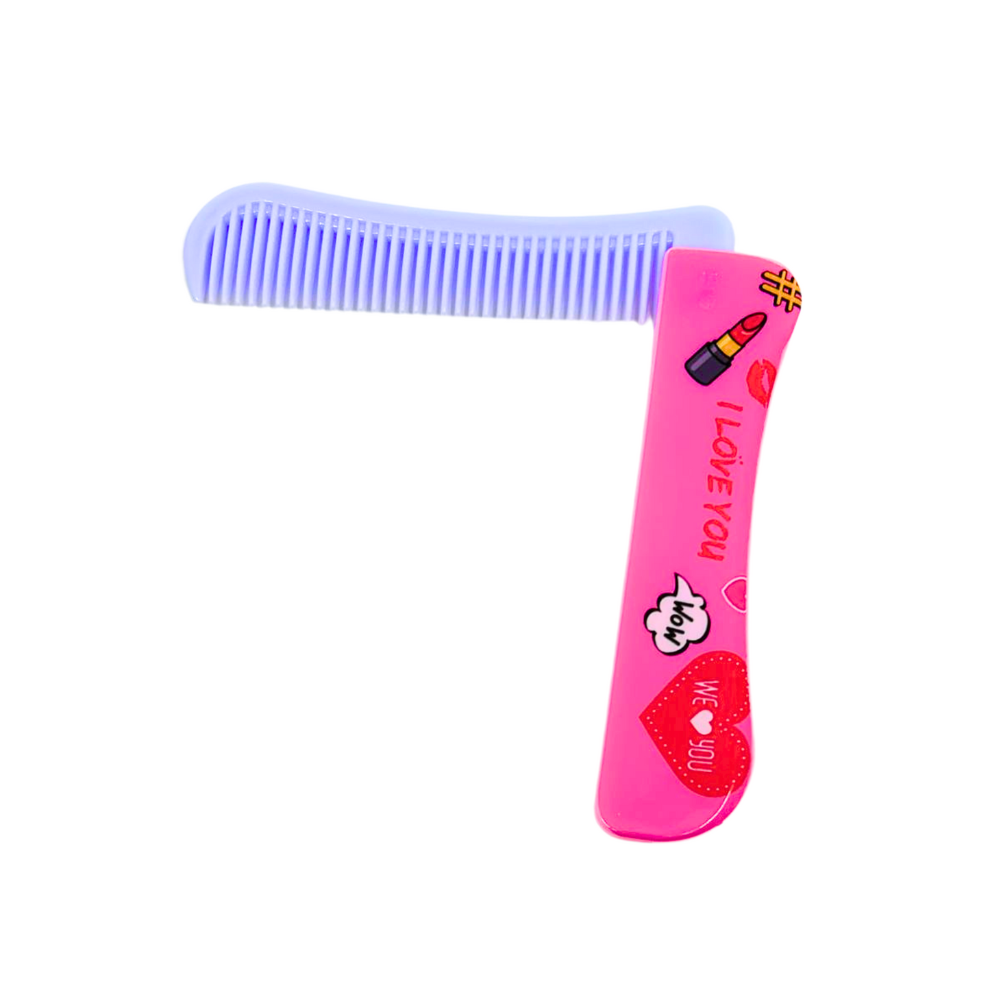 Folding Hair Comb – Compact and Convenient Grooming Tool for On the Go Use: 1CT
