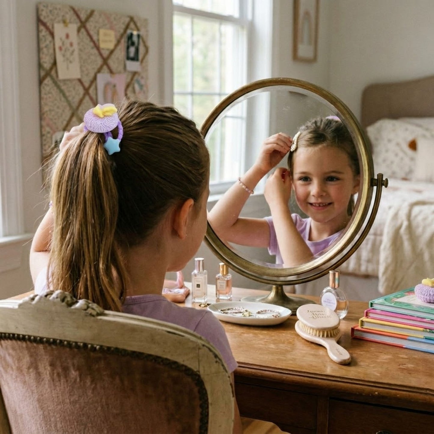 Cute Elastic Hair Bands Star Charm Kids Ponytail Holders product image 10