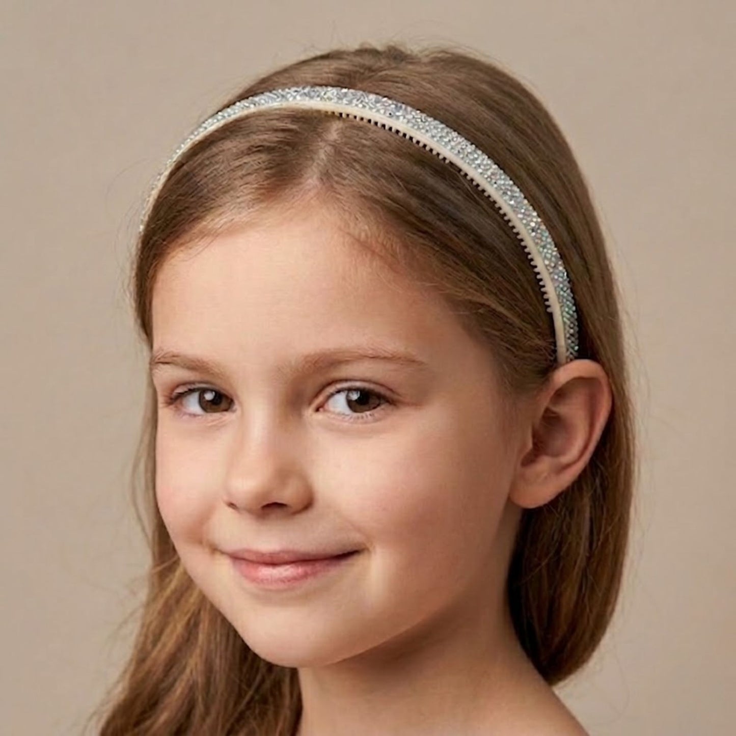 3 Pack Sparkly Holographic Glitter Headbands for Girls lifestyle use image