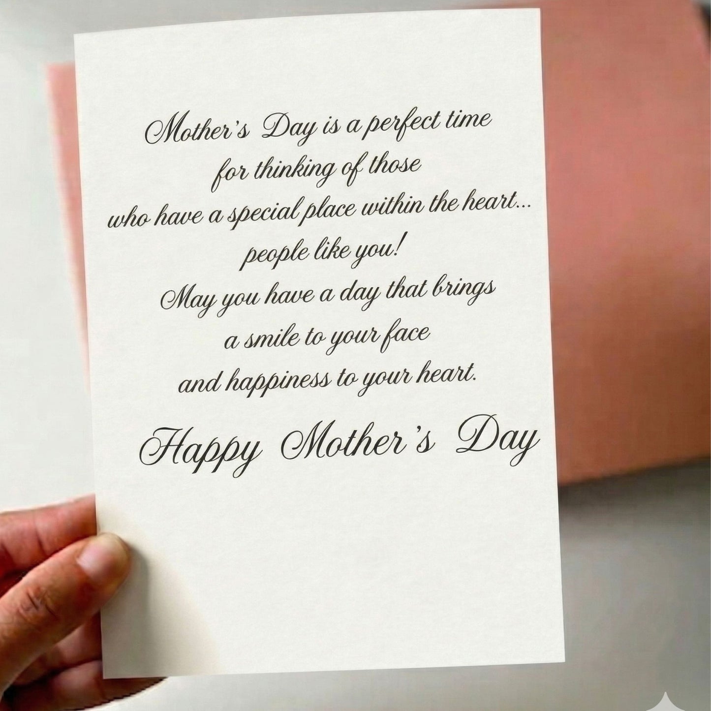 Mother's Day Card with Envelope for a Lovely Granddaughter (8x5.5 inch) Greeting Cards lifestyle use image