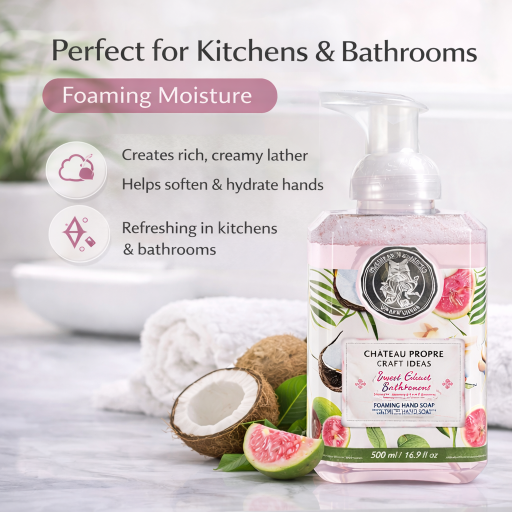 16.9 FL OZ Chateau Propre Sweet Guava & Fresh Coconut Foaming Hand Soap