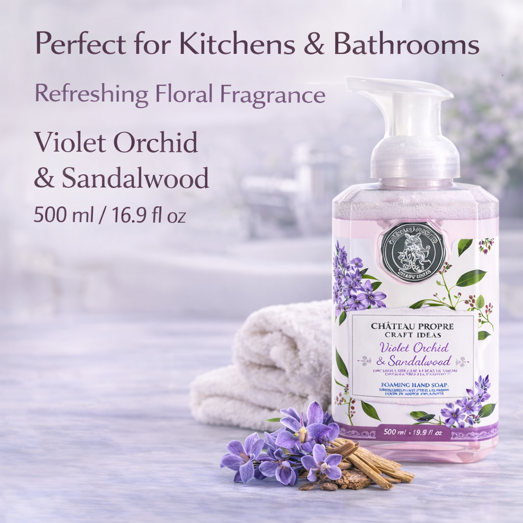 16.9 FL OZ Chateau Propre Violet Orchid & Sandalwood Foaming Hand Soap