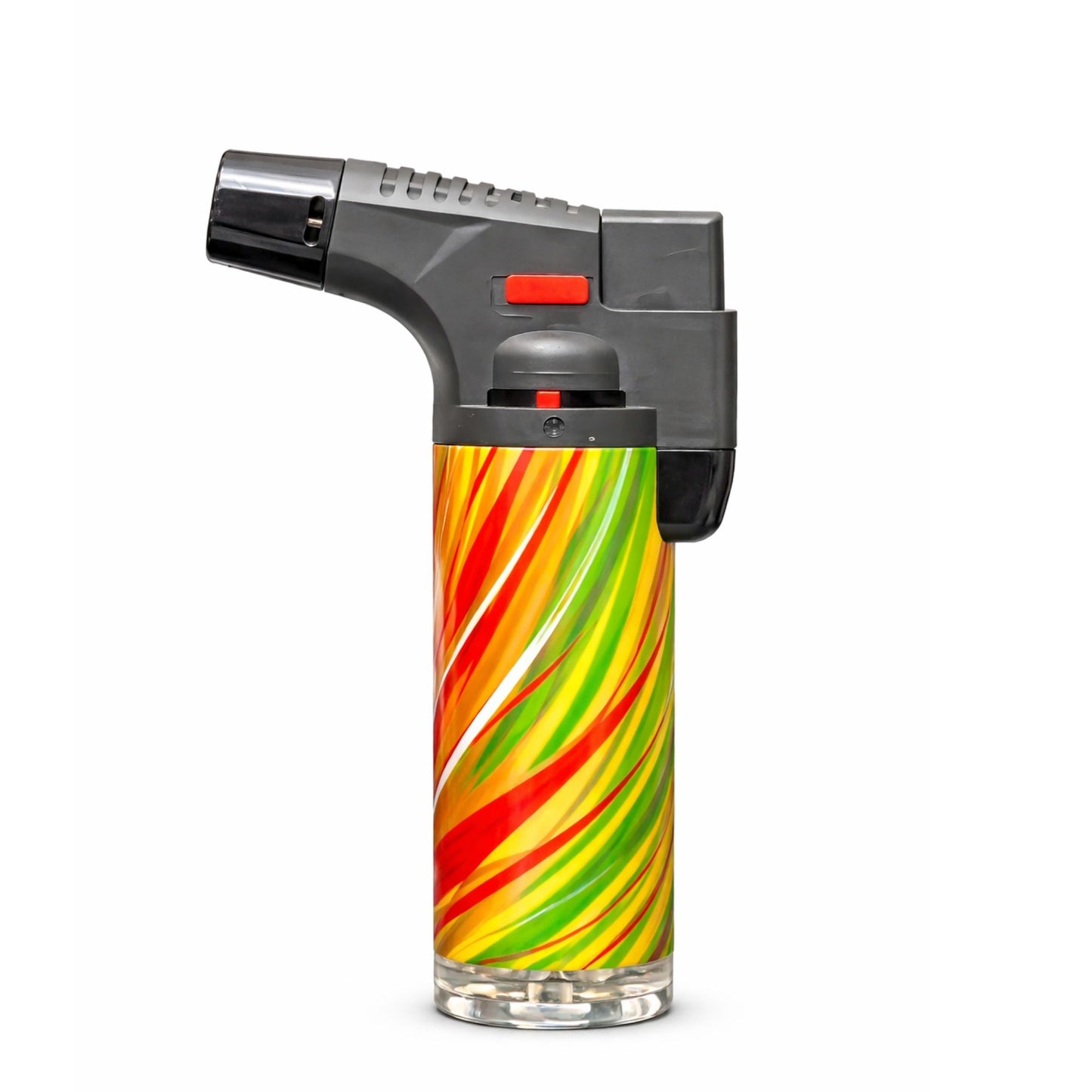 4.5 inch Blink torch lighter tie dye design refillable butane jet flame lighter