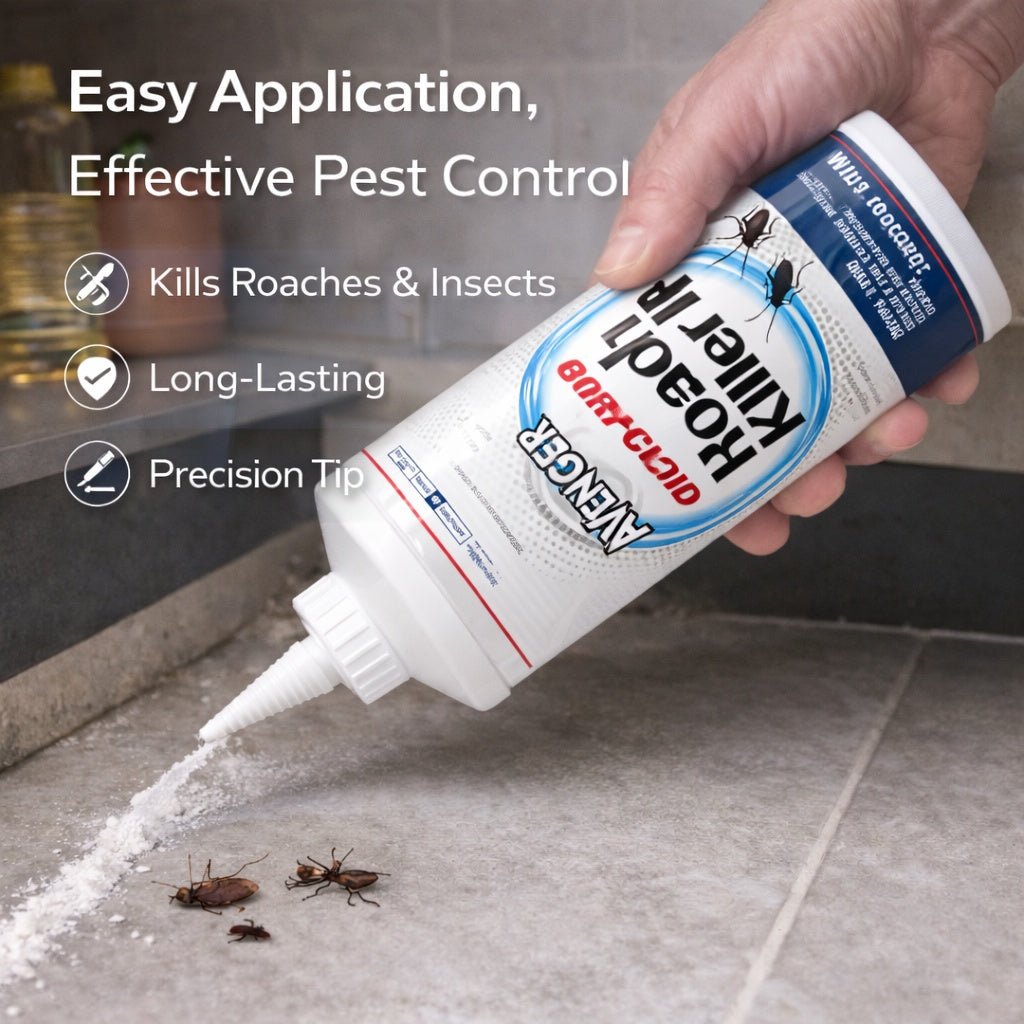 16 oz Boric Acid Roach Killer Powder – Kills Roaches & Ants Insect Killer lifestyle use image