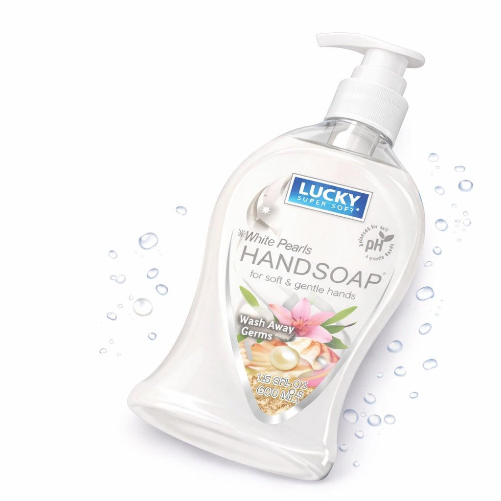 13.5 oz White Pearls Hand Soap – Gentle Moisturizing Antibacterial Wash Antibacterial Liquid Soap lifestyle use image