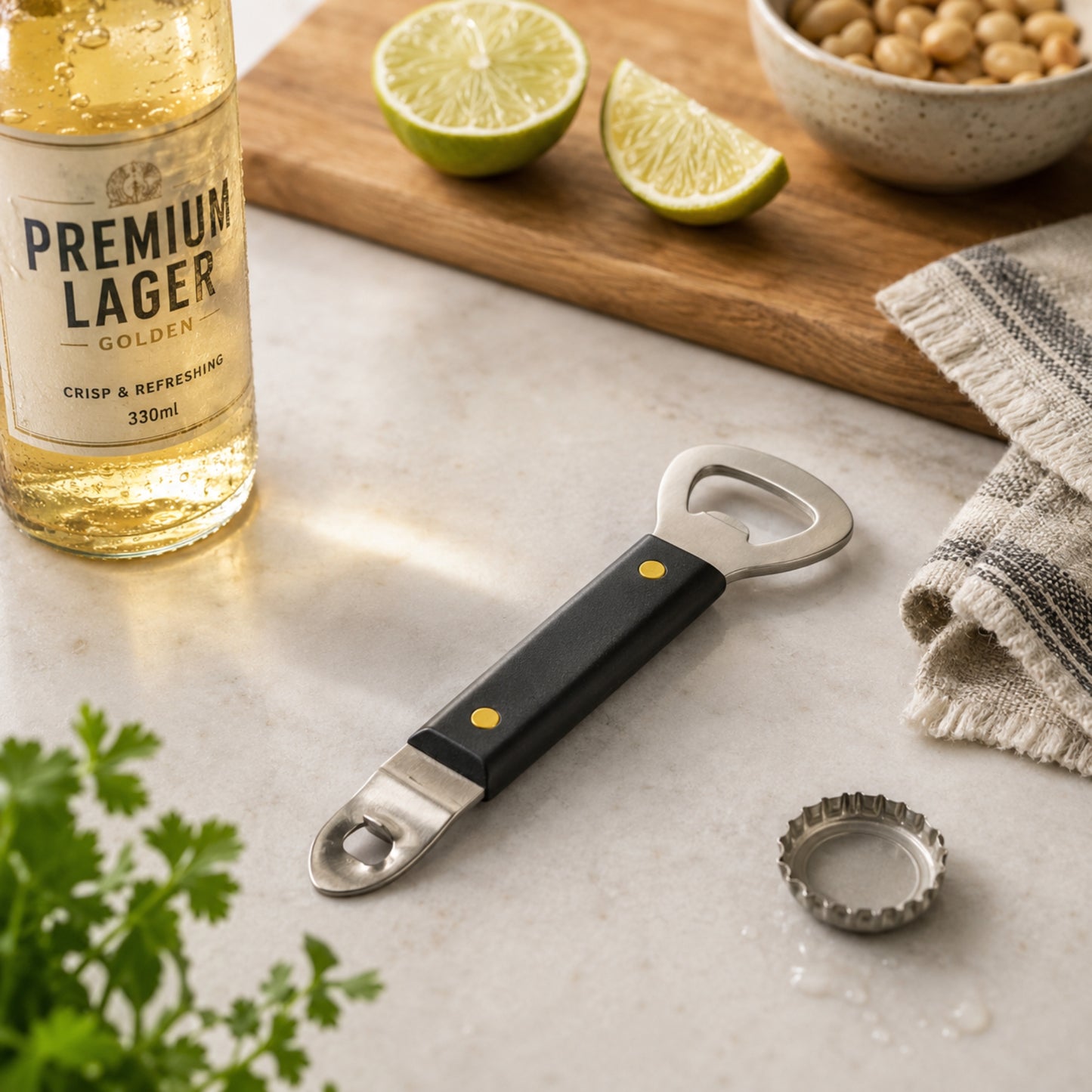 Heavy Duty Bottle Opener Stainless Steel Utility Tool