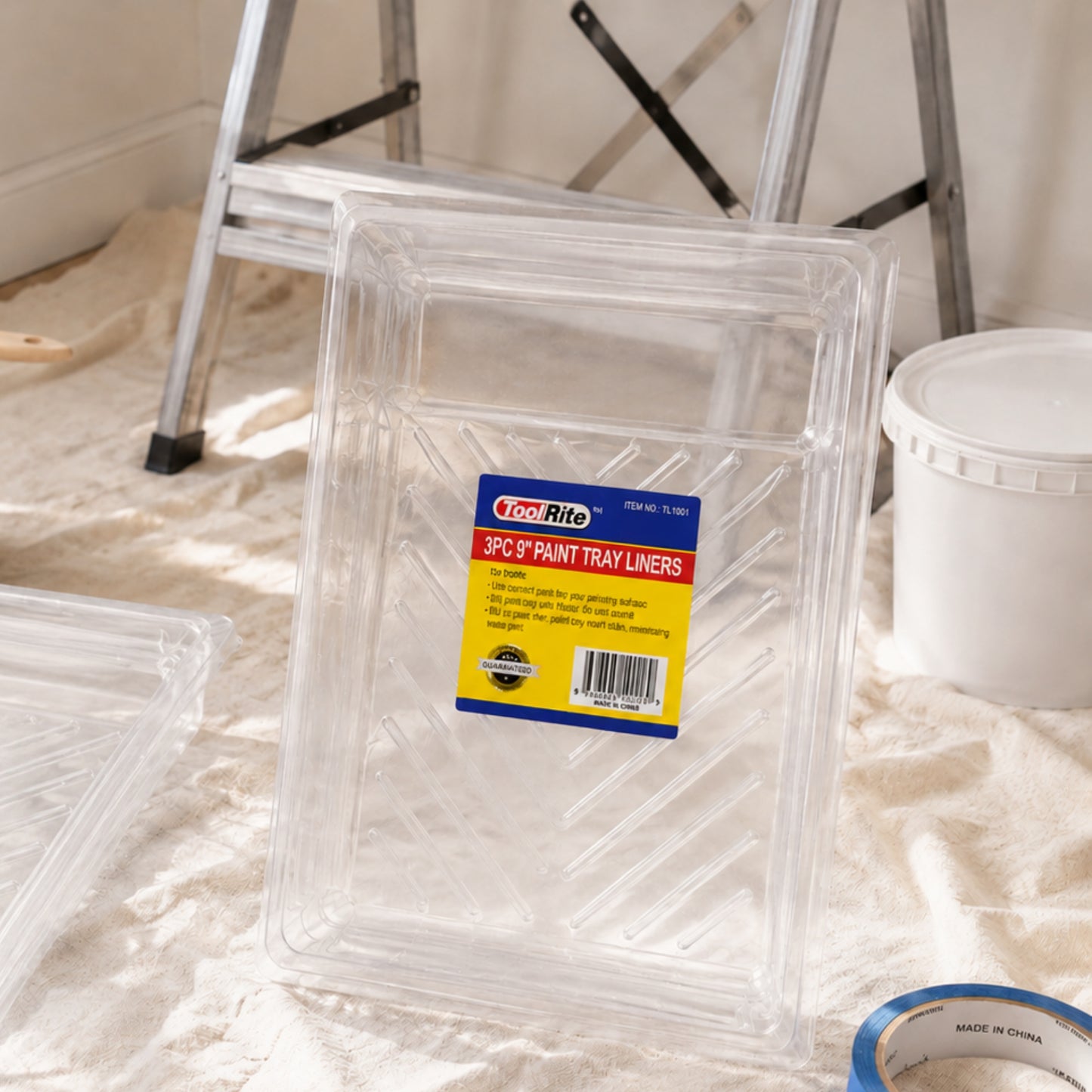 9 Inch Paint Tray Liner Refills Disposable Plastic