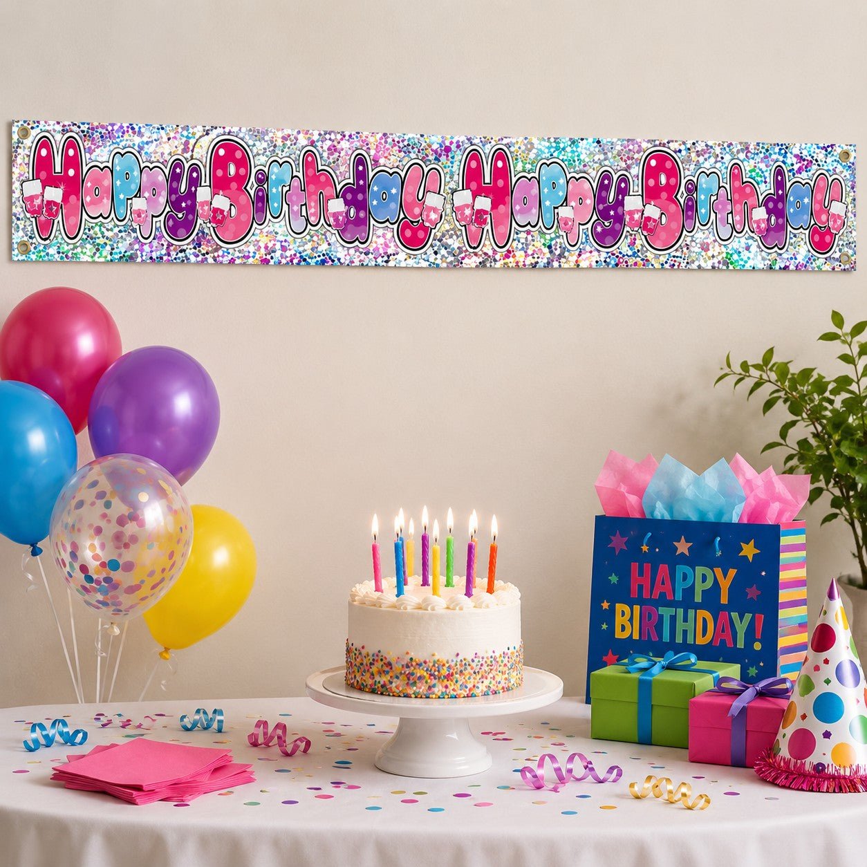 party decoration birthday banner