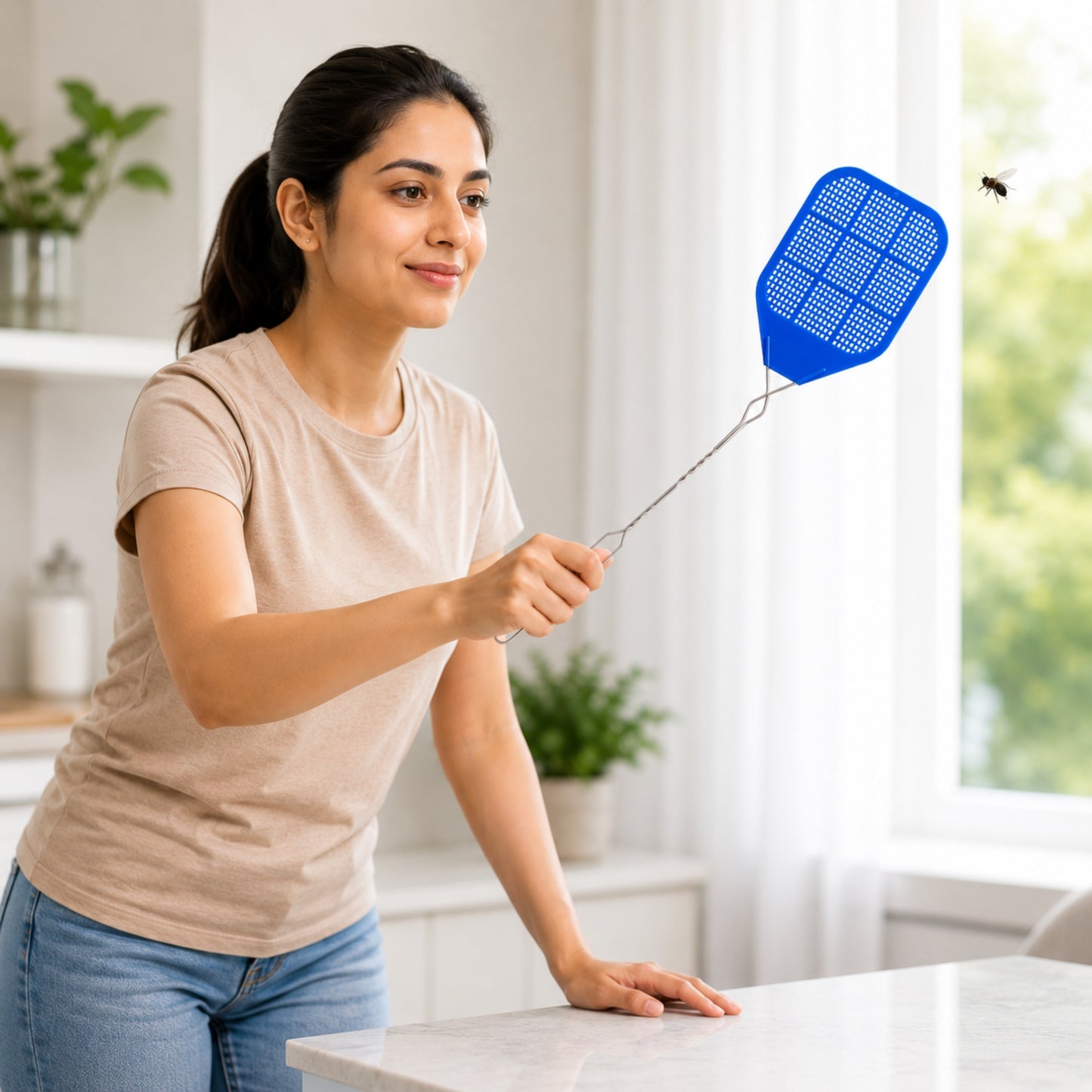 Durable Fly Swatter for Indoor Outdoor Insects