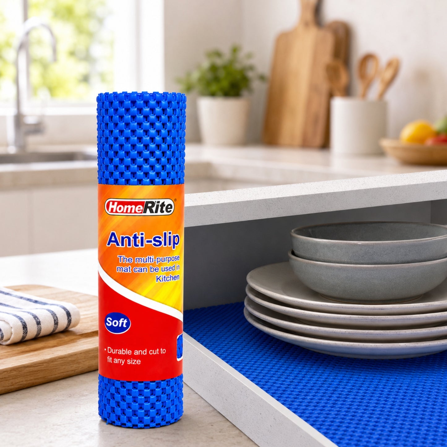 Kitchen Shelf Liner Roll Cushioned Anti Slip Mat