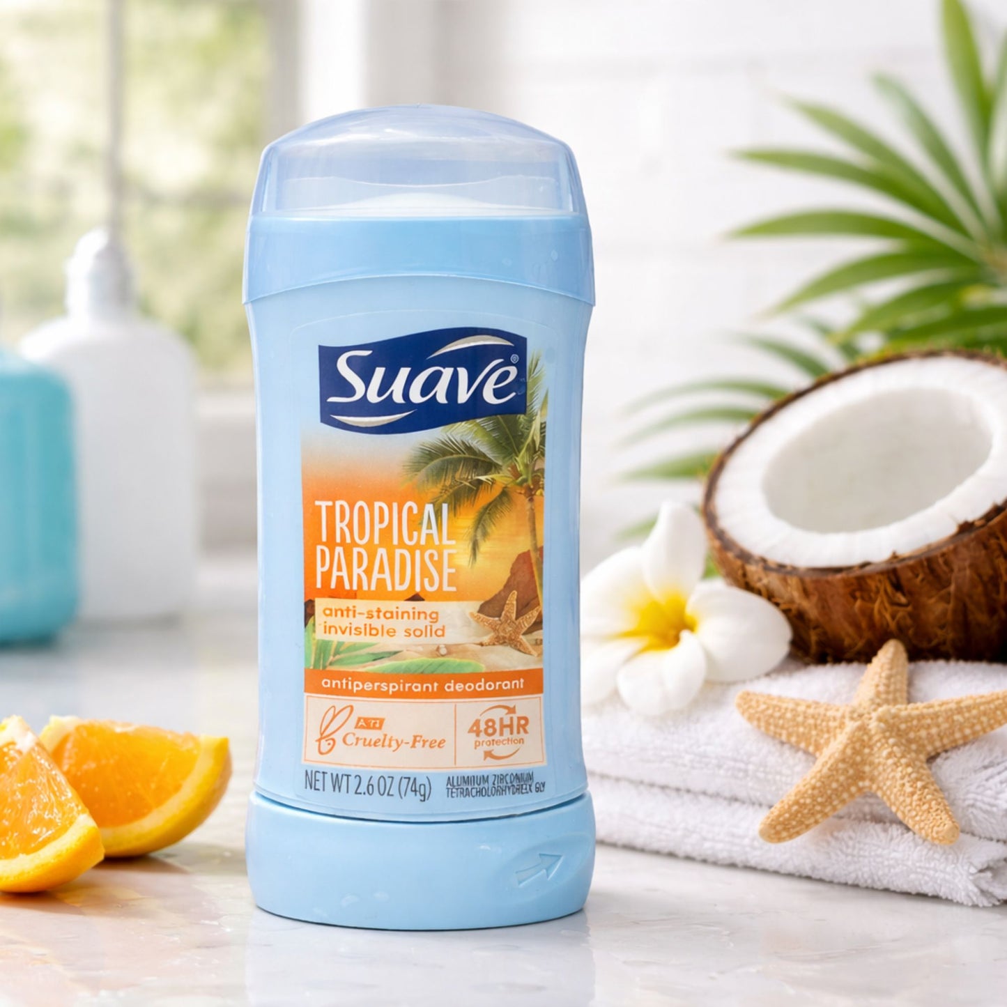 2.4 oz Suave Tropical Paradise Antiperspirant Deodorant Stick