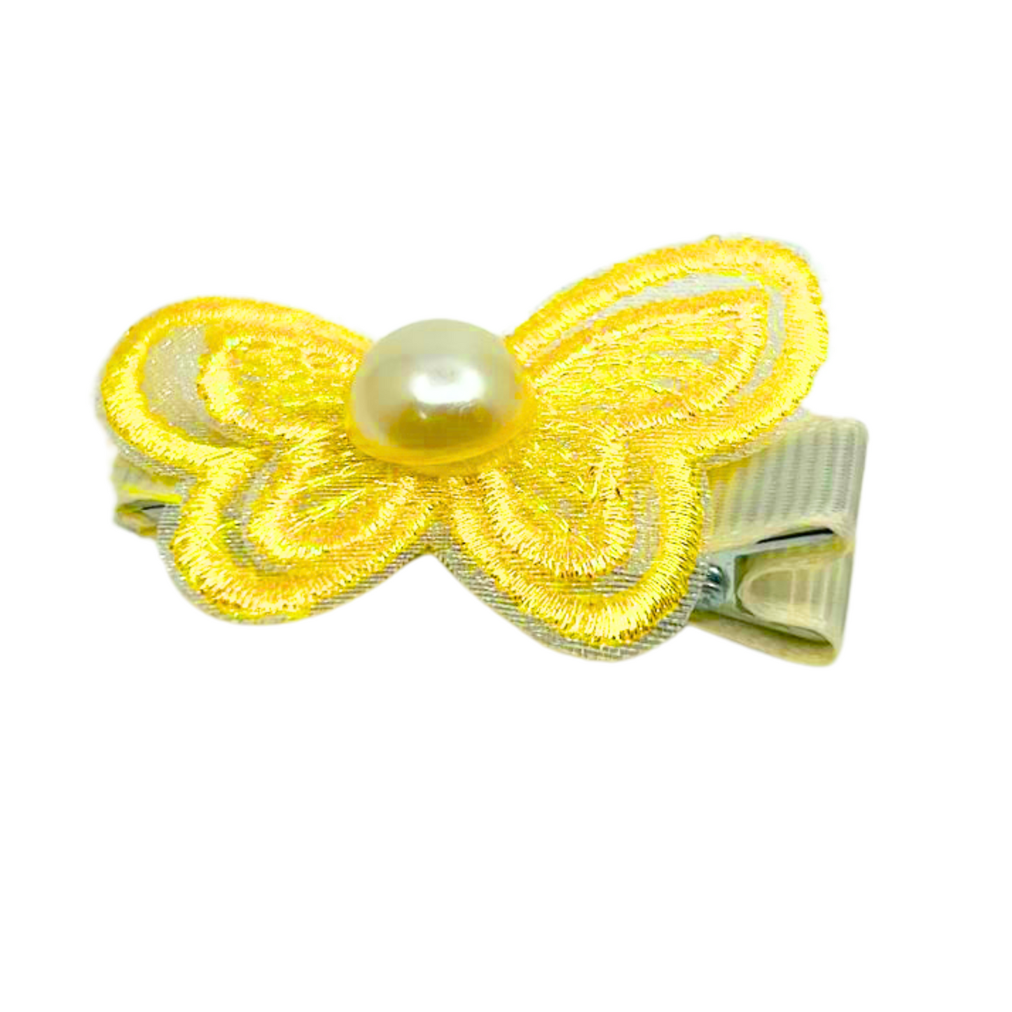 Stylish Fabric Butterfly Hair Clips: 1CT