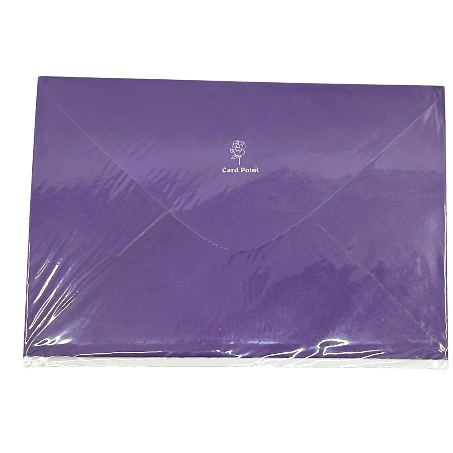 Purple envelope with 'Card Point' branding on a white background