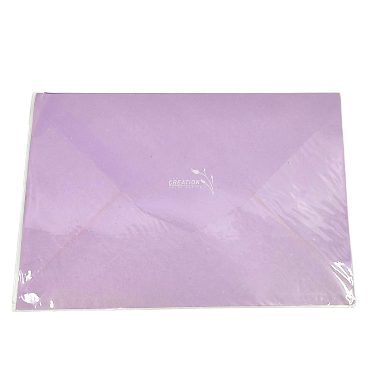 Purple envelope with 'Creation' branding on a white background