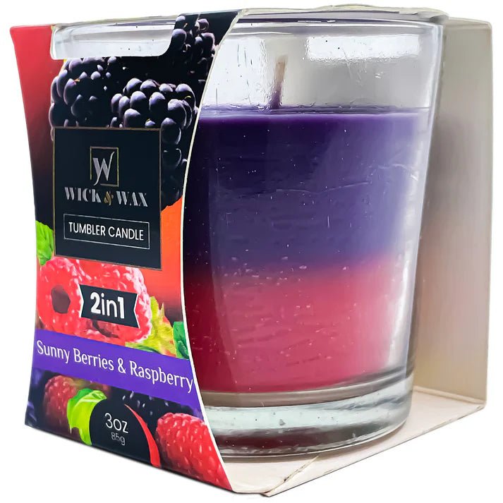 3.5oz Double Scented Sunny Berries and Raspberry Jar Candle Candles product image 5