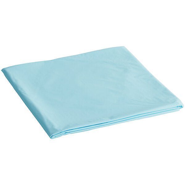 84'' Light Blue Round TableCloth Plastic Disposable Tablecovers Tablecloths Round lifestyle use image