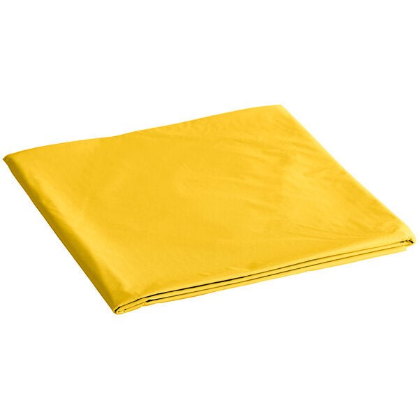 *WHOLESALE* 84'' Round Sunshine Yellow Table Cloth Plastic Disposable 36/Case Table Cover Party Dimensions