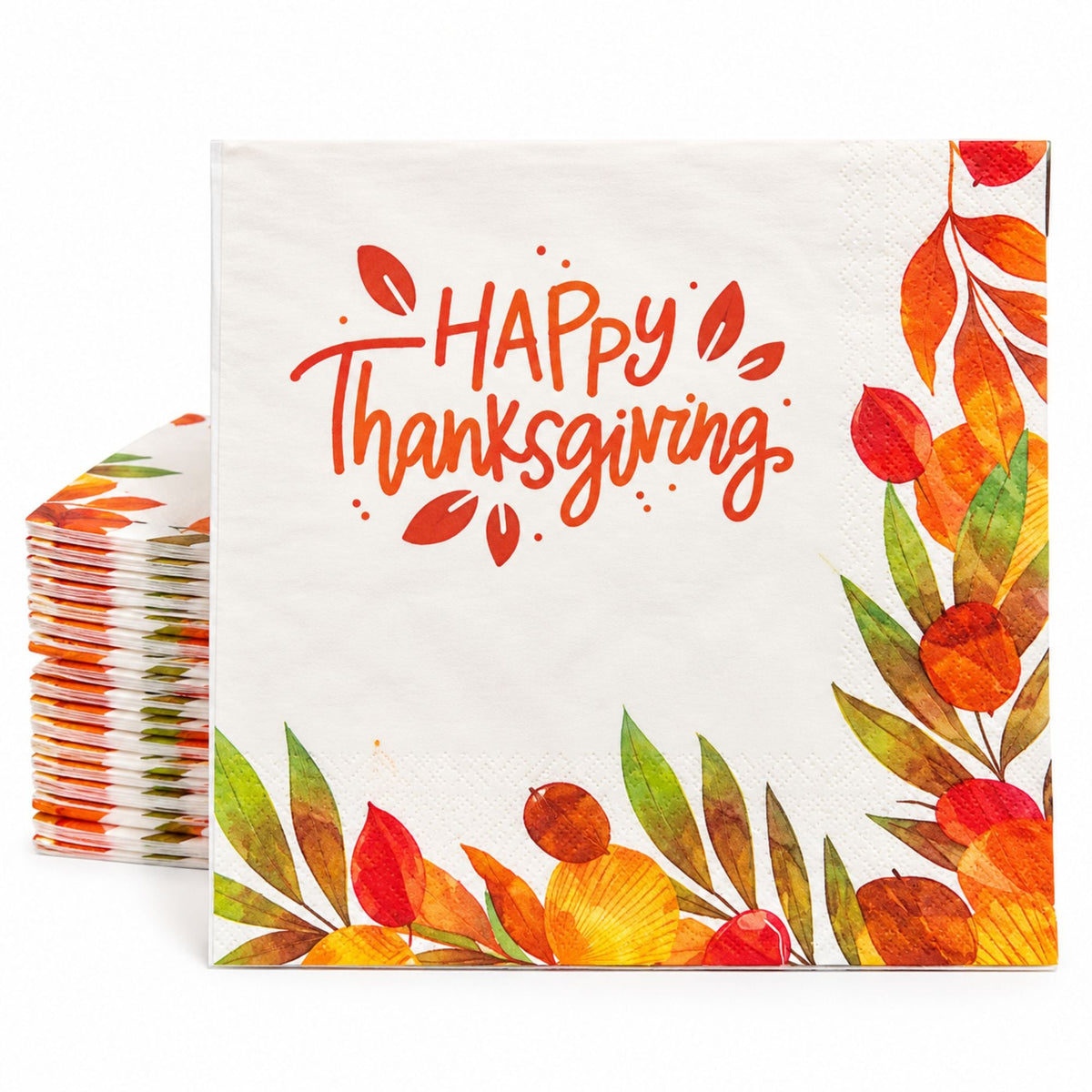 Thanksgiving Beverage Paper Napkins-16 Pack