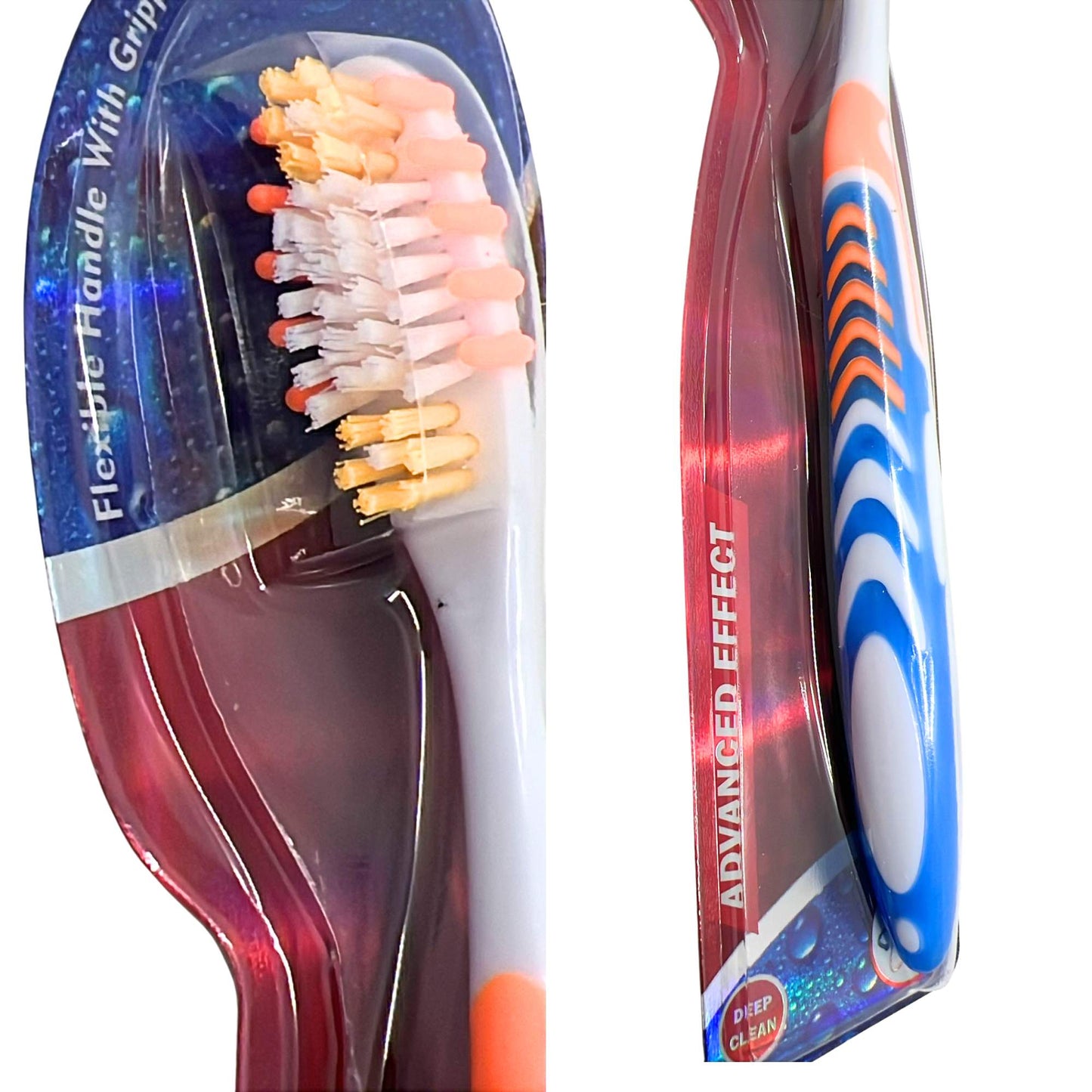 Advantage Effect Toothbrush with Multi-Level Flexible Bristles