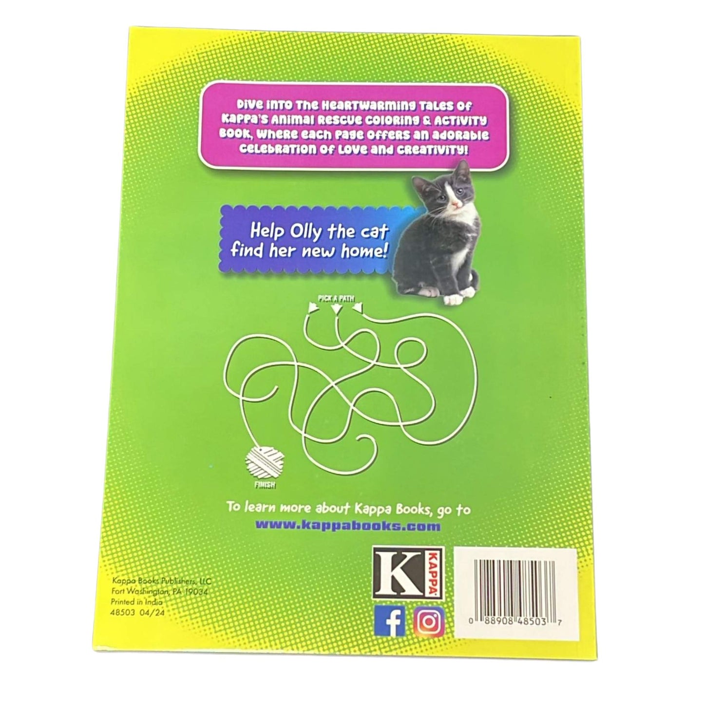 Animal Rescue Coloring and Activity Book – Give Them a Home Forever Coloring Books & Pads product detail image
