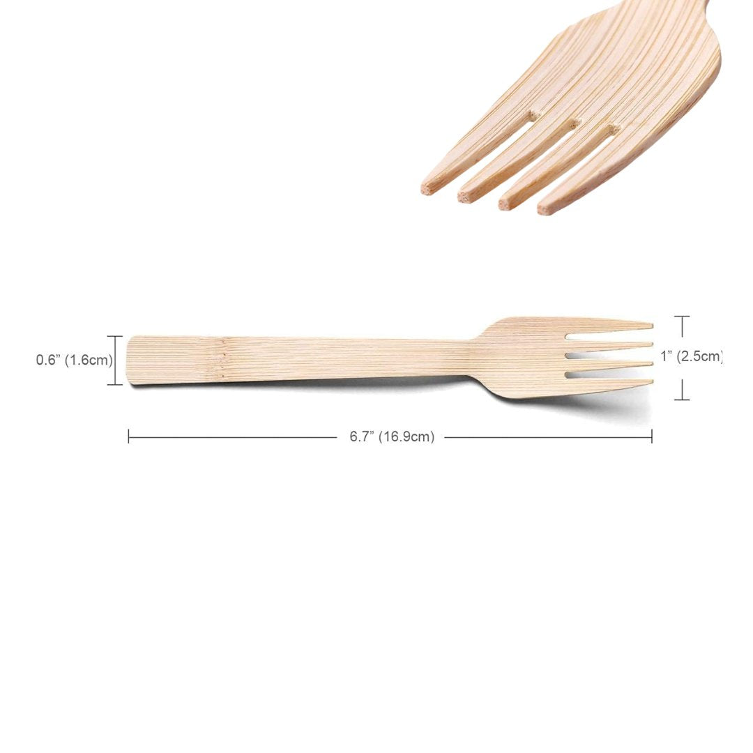 Bamboo Disposable Forks