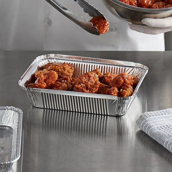 Board Lid For 5Lb Aluminum Oblong Pan 9.5" x 7": 6 Pack Oblong Pans & Lids Aluminum Baking product image 6