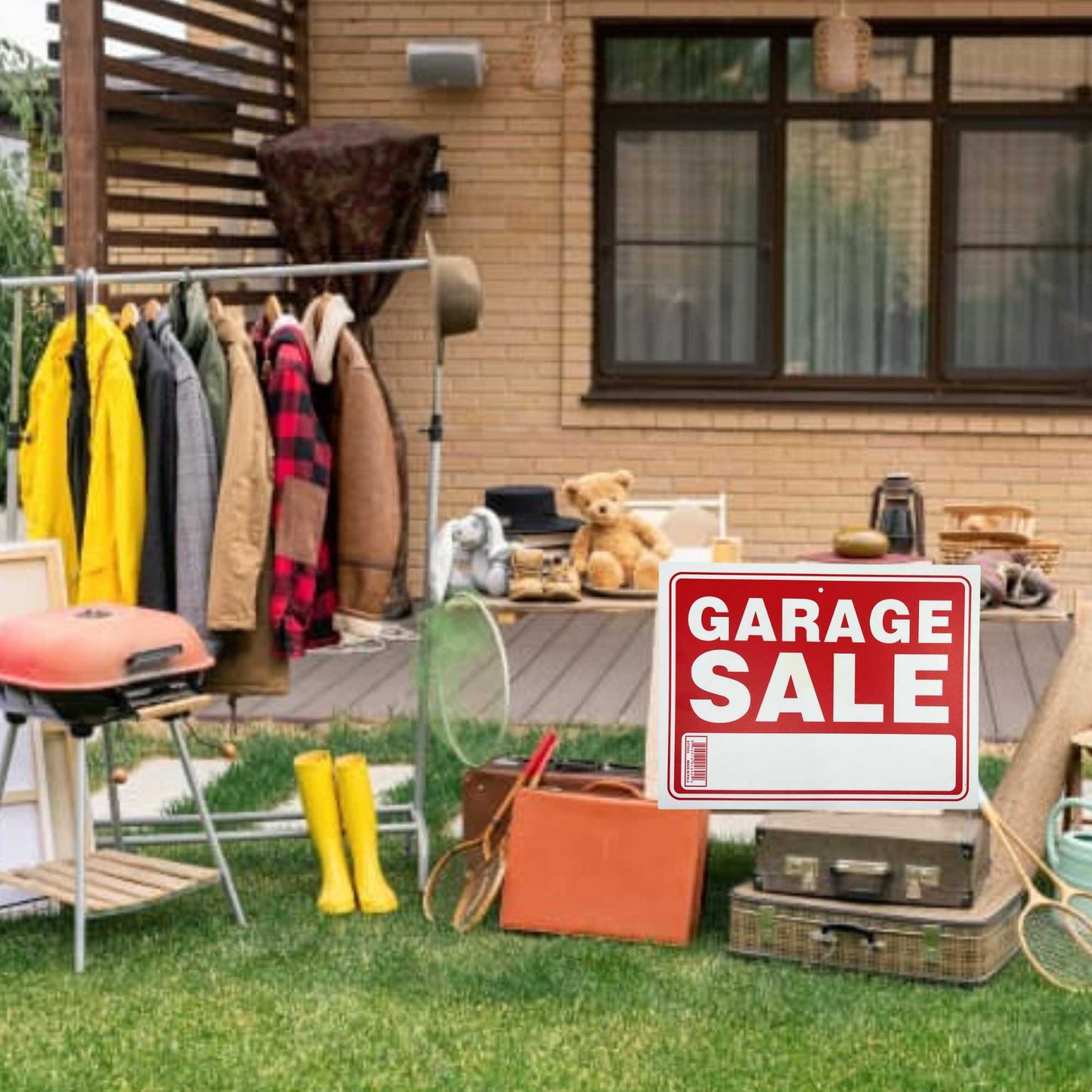 9"X12" "GARAGE SALE" Plastic Signage Sign 1 Pack Safety & Warning Signs Outdoor size and feature image