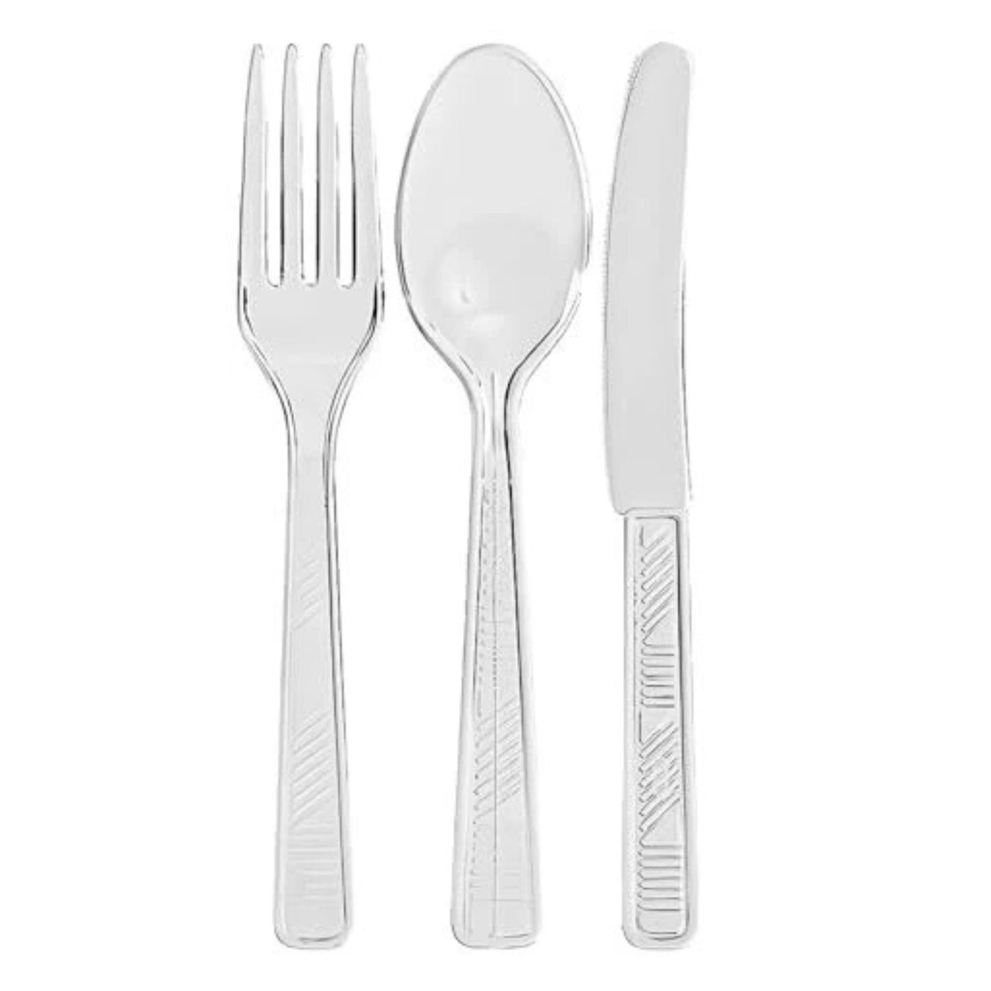 Disposable Clear Combo Cutlery Set