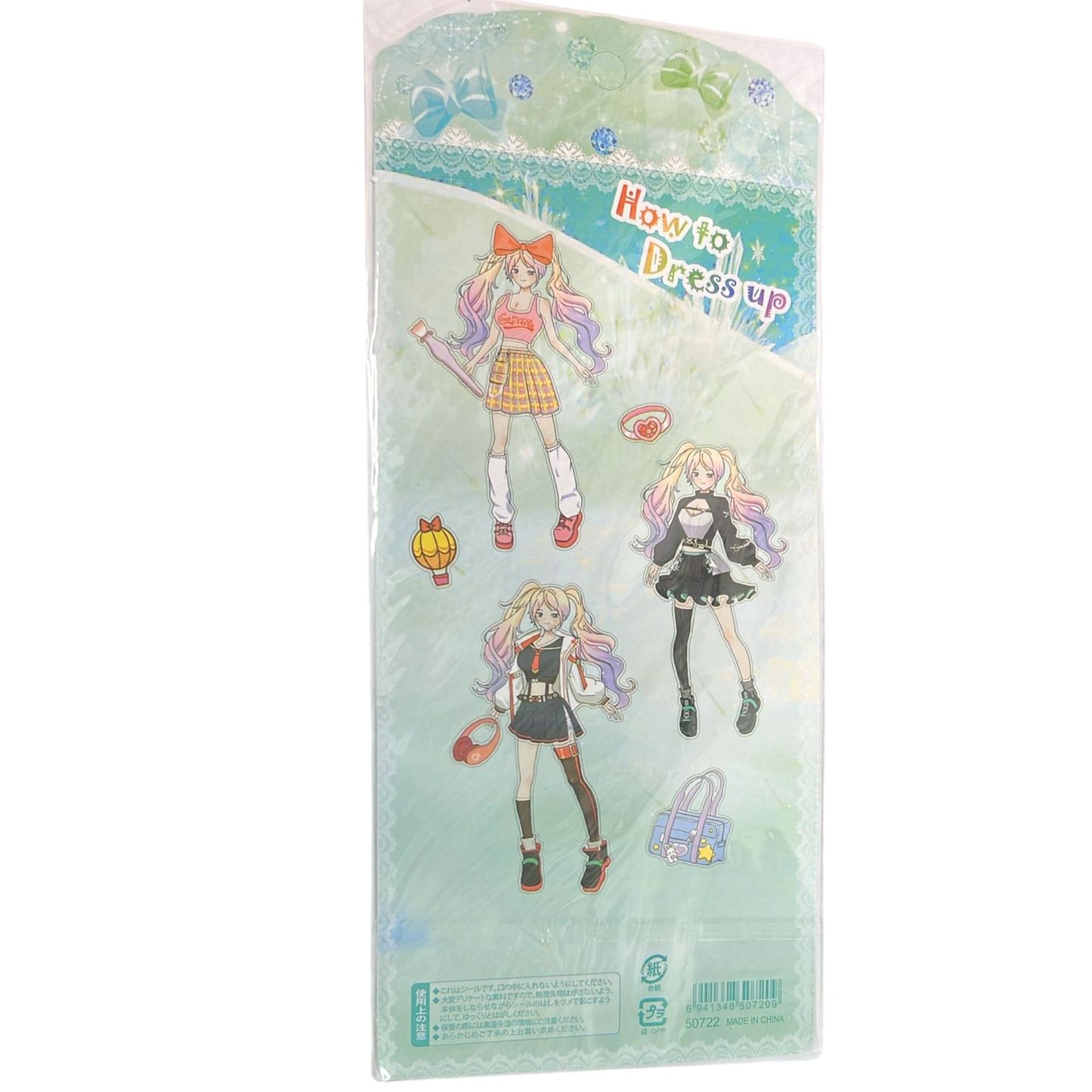 Changing Clothes Pretty Girl Stickers