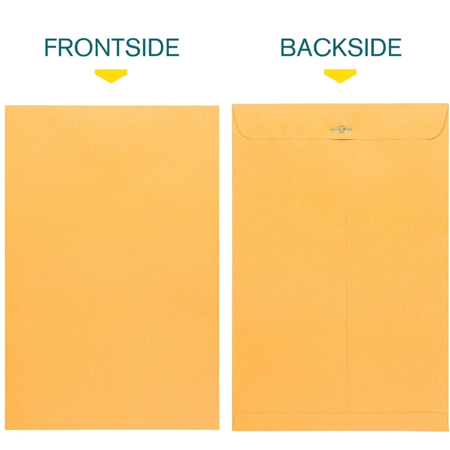 Clasp Envelopes – 4.5 x 10.4 in, Brown Kraft with Gummed Flaps