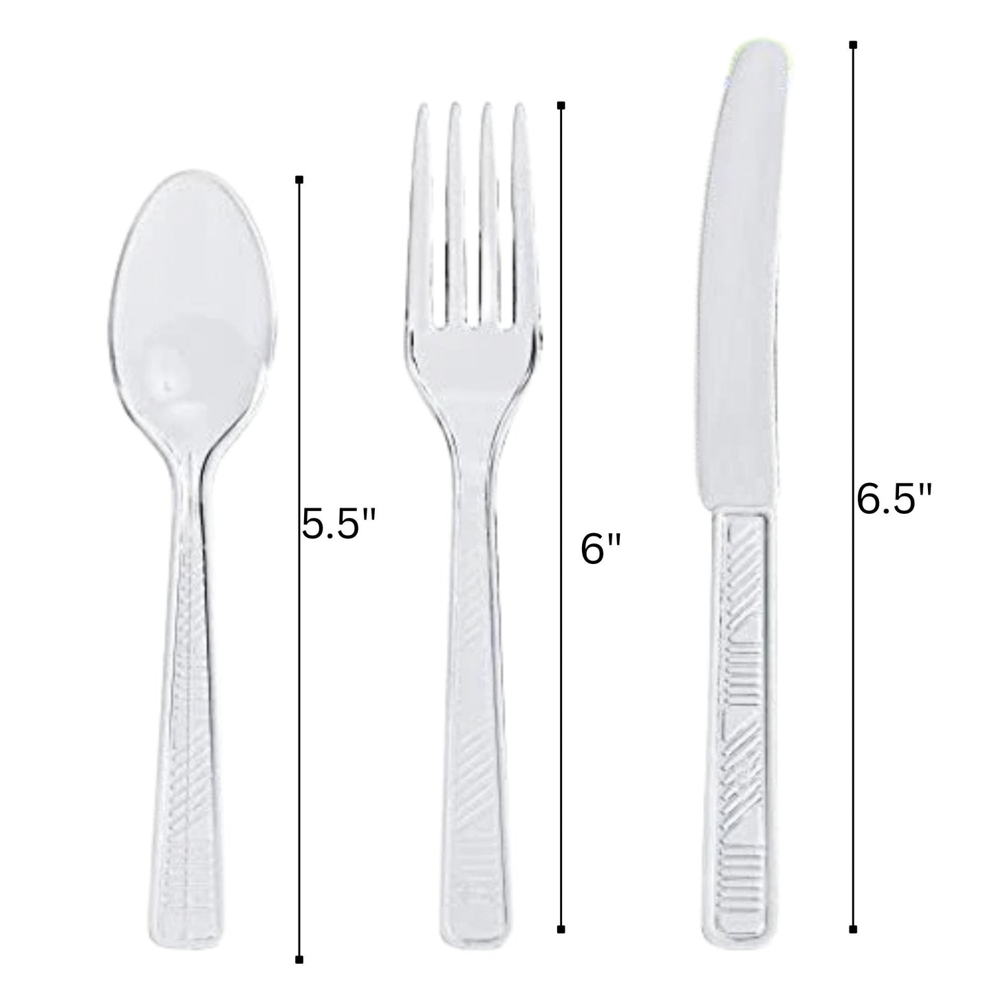 Disposable Clear Combo Cutlery Set