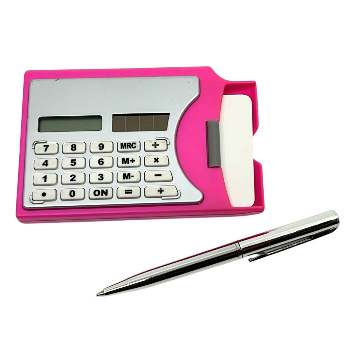 Compact Calculator with Cardholder and Pen