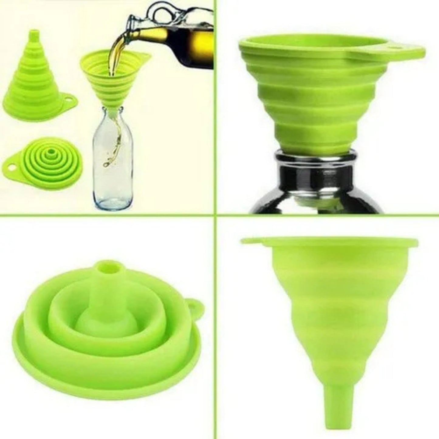 Foldable Silicone Collapsible Funnels1CT