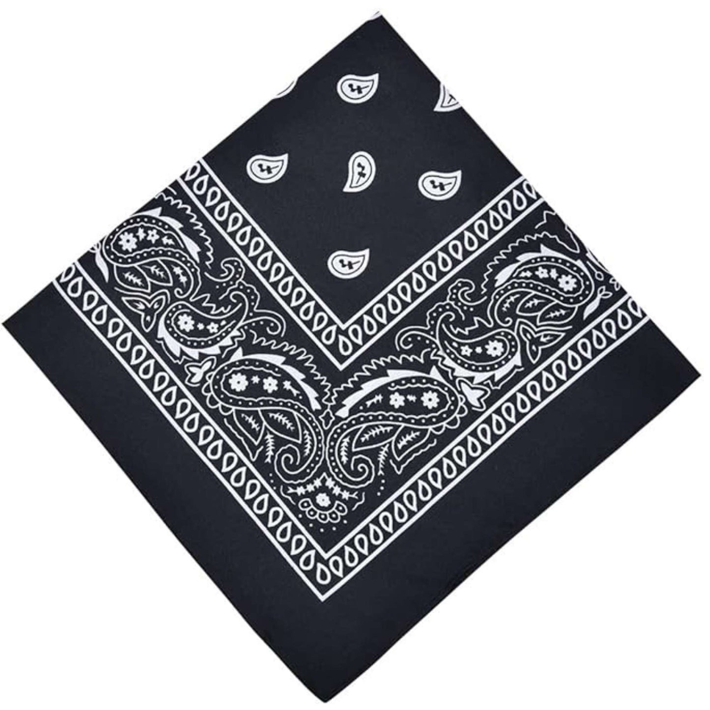 Unisex Paisley Pattern 100% Cotton Bandana Head or Neck Scarf