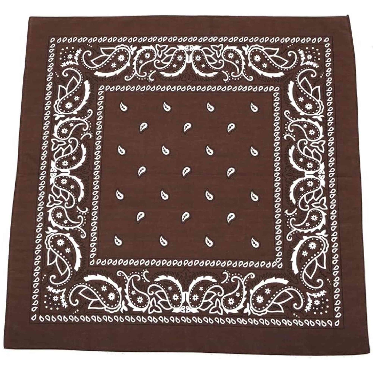 Unisex Paisley Pattern 100% Cotton Bandana Head or Neck Scarf